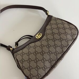 Brown Patterned Shoulder Bag